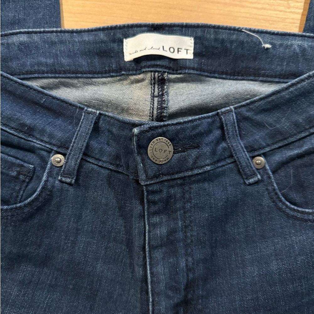 LOFT Indigo Skinny Jeans curvy 26 (2)